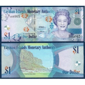 Cayman P.38a neuf Billet de 1 dollar 2010 préfixe D/1