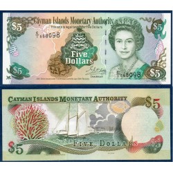 Cayman  Pick N°27a neuf Billet de banque de 5 dollars 2001