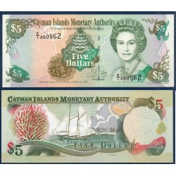 Cayman  Pick N°22a Billet de banque de 5 dollars 1998