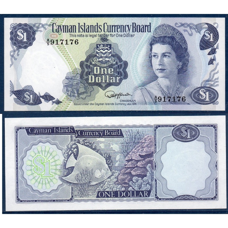 Cayman  Pick N°5d Billet de banque de 1 dollar 1974