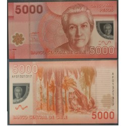 Chili Pick N°163a, Spl Billet de banque de 5000 Pesos 2009