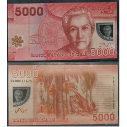 Chili Pick N°163a, TTB Billet de banque de 5000 Pesos 2009