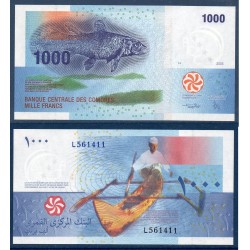 Comores Pick N°16b, Billet de banque de 1000 Francs 2005