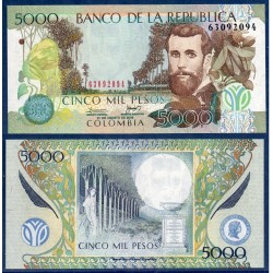 Colombie Pick N°452k, Billet de banque de 5000 Pesos 2009