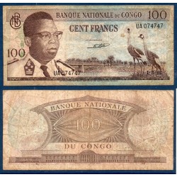 Congo Pick N°6a, Billet de banque de 100 francs 1961