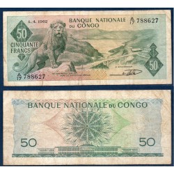 Congo Pick N°5a, TB Billet de banque de 50 francs 1.4.1962