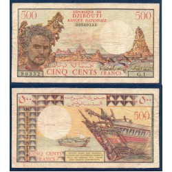 Djibouti Pick N°36a, Billet de banque de 500 Francs 1979