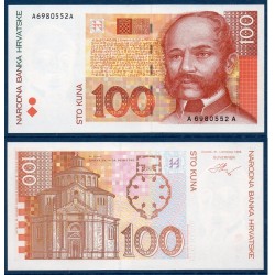 Croatie Pick N°32a, Billet de banque de 100 Kuna 1993