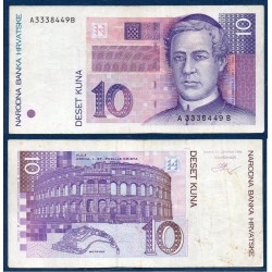 Croatie Pick N°29a, TTB Billet de banque de 10 Kuna 1993