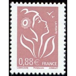 Timbre France Yvert No 4155 Marianne de Lamouche, 0.88€ lilas brun