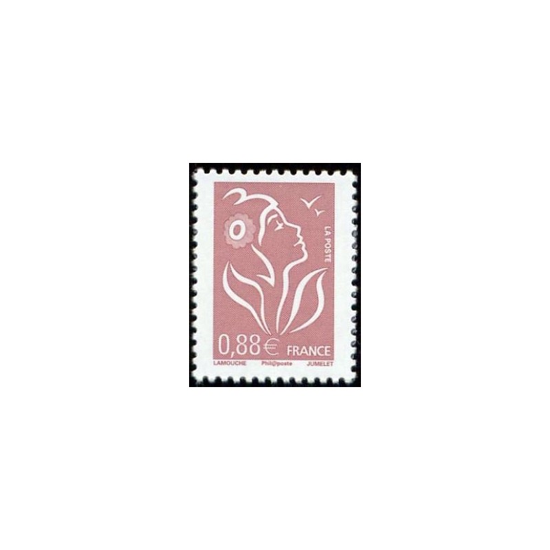 Timbre France Yvert No 4155 Marianne de Lamouche, 0.88€ lilas brun