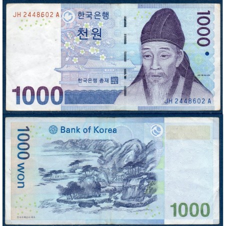 Corée du Sud Pick N°54a, TTB Billet de banque de 1000 Won 2007