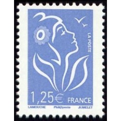 Timbre France Yvert No 4156 Marianne de Lamouche, 1.25€ bleu ciel