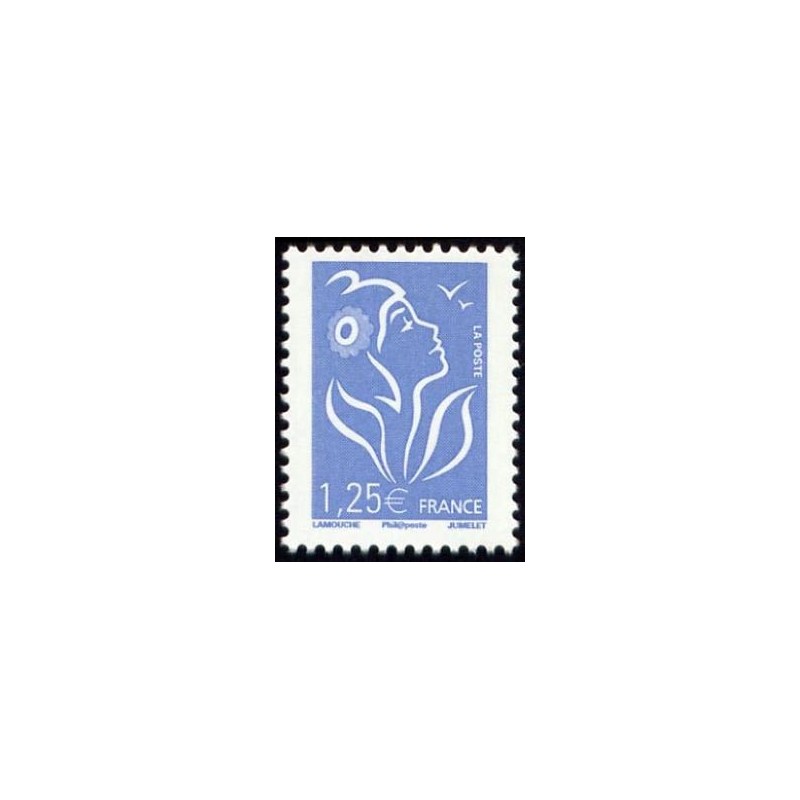 Timbre France Yvert No 4156 Marianne de Lamouche, 1.25€ bleu ciel