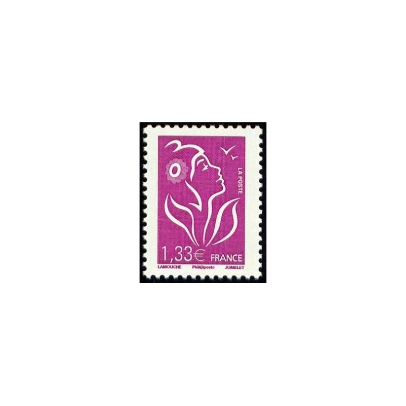 Timbre France Yvert No 4157 Marianne de Lamouche, 1.33€ lilas