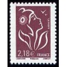 Timbre France Yvert No 4158 Marianne de Lamouche, 2.18€ brun prune
