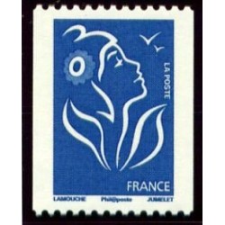 Timbre France Yvert No 4159 Marianne de Lamouche, TVP bleu, de roulette