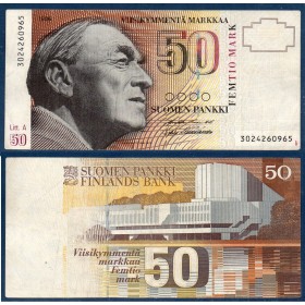 Finlande Pick N°118, TTB Billet de banque de 50 markka 1986
