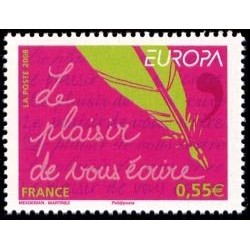 Timbre France Yvert No 4181 Europa, l'écriture d'une lettre