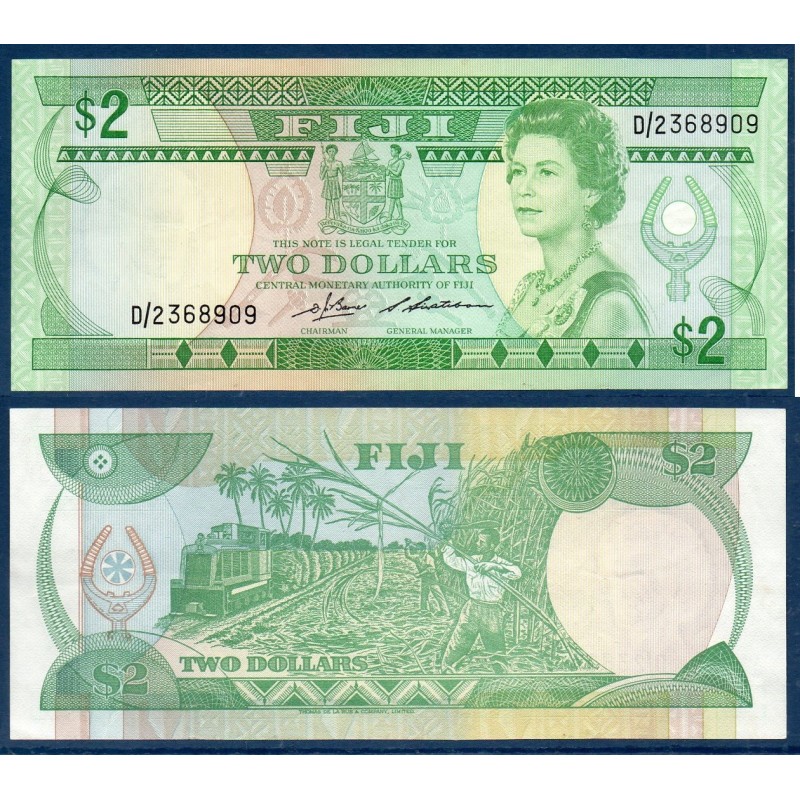 Fidji Pick N°82a, Spl Billet de banque de 2Dollars 1983