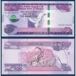 Ethiopie Pick N°56, Neuf Billet de banque de 200 Birr 2020