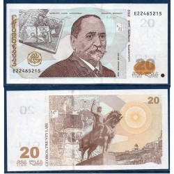 Georgie Pick N°72a, neuf Billet de banque de 20 Laris 2002