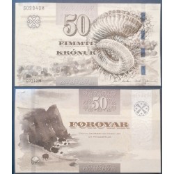 Iles Féroe Pick N°29, Billet de banque de 50 Kronur 2011