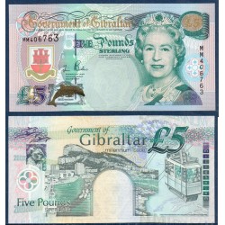 Gibraltar Pick N°29, neuf Billet de banque de 5 pounds 2000