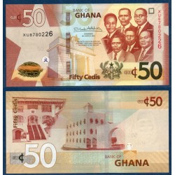 Ghana Pick N°49, Billet de banque de 50 Cedis 2019