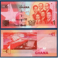 Ghana Pick N°37d, Billet de banque de 1 Cedi 2013