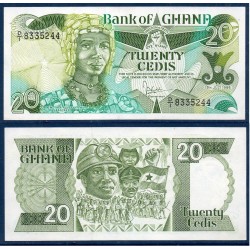Ghana Pick N°24b, Billet de banque de 20 Cedis 1986