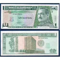 Guatemala Pick N°87c, TTB Billet de banque de 1 Quetzal 1995