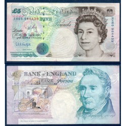 Grande Bretagne Pick N°382Aa, TTB Billet de banque de 5 livres 1999