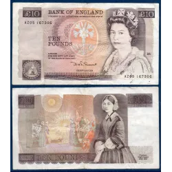 Grande Bretagne Pick N°379c, TB Billet de banque de 10 Pound 1984-1986