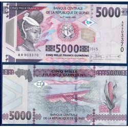 Guinée Pick N°new2, Billet de banque de 5000 Francs 2015