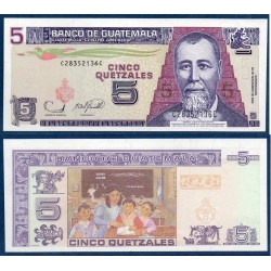 Guatemala Pick N°106b, Billet de banque de 5 Quetzal 2006