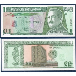 Guatemala Pick N°90, Billet de banque de 1 Quetzal 1994