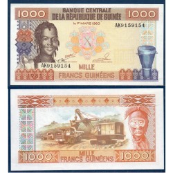 Guinée Pick N°32a, Neuf Billet de banque de 1000 Francs 1985