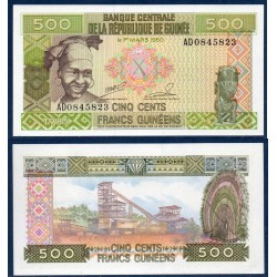 Guinée Pick N°31a, Neuf Billet de banque de 500 Francs 1985
