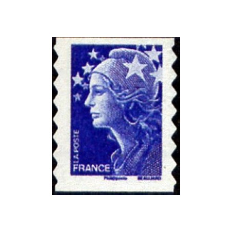 Timbre France Yvert No 4201  Marianne de Beaujard sans valeur rouge autoadhésif issu de carnet