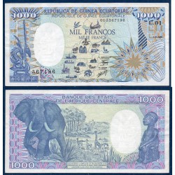 Guinée Equatoriale Pick N°21, Sup Billet de banque de 1000 francos 1985