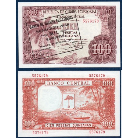 Guinée Equatoriale Pick N°18, Neuf Billet de banque de 1000 bipkwele 1980