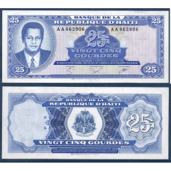 Haïti Pick N°243a, Billet de banque de 25 Gourdes 1979