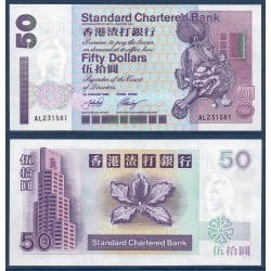 Hong Kong Pick N°286c, Neuf Billet de banque de 50 dollars 1998-2002