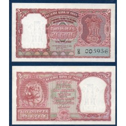 Inde Pick N°29b, Billet de banque de 2 Ruppes 1957-1962