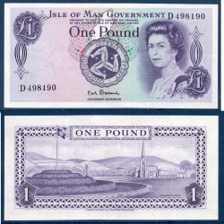 Ile de man Pick N°29a, Spl Billet de banque de 1 Pound 1972