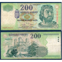 Hongrie Pick N°187a, TTB Billet de banque de 200 Forint 2001