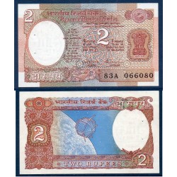 Inde Pick N°79l, Billet de banque de 2 Ruppes 1970 plaque B