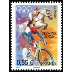 Timbres France Yvert No 4222-4225 Jeux olympiques de Pékin, issus du bloc feuillet