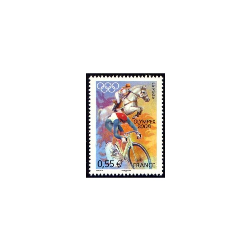 Timbres France Yvert No 4222-4225 Jeux olympiques de Pékin, issus du bloc feuillet